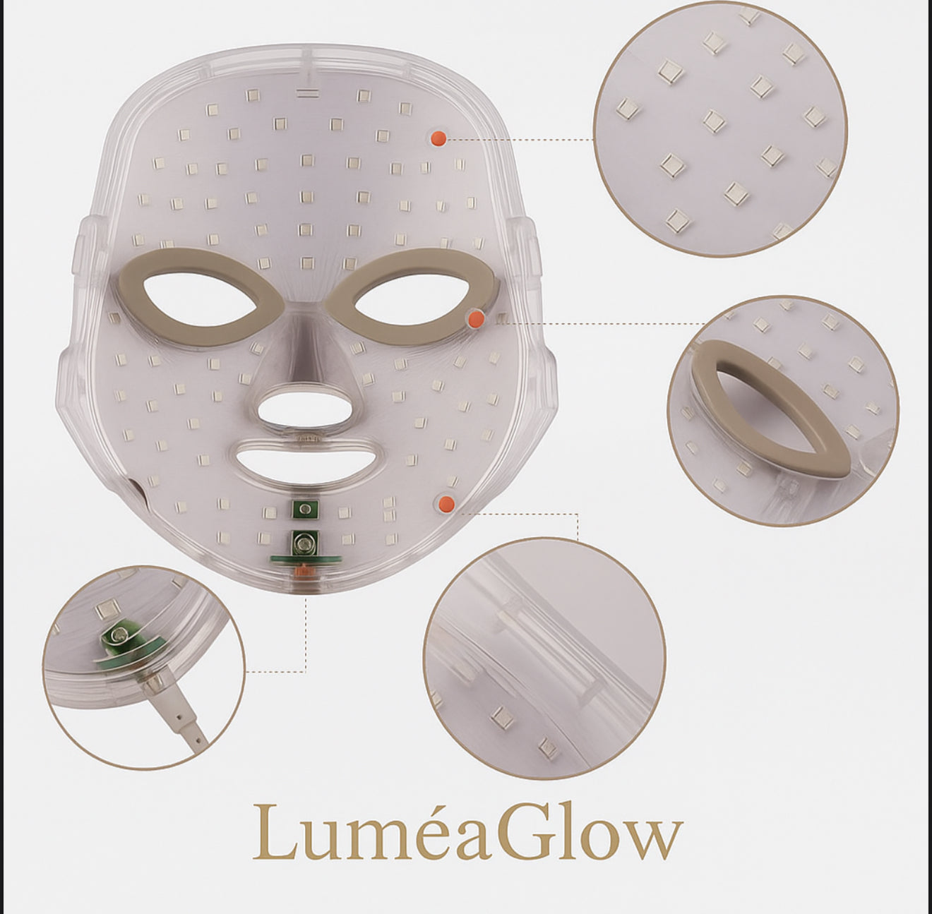 LuméaGlow Masque LED Visage 7 Couleurs Soin Anti-Âge & Anti-Acné par Luminothérapie