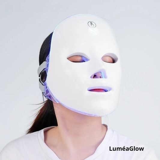 LuméaGlow Masque LED Visage 7 Couleurs Soin Anti-Âge & Anti-Acné par Luminothérapie