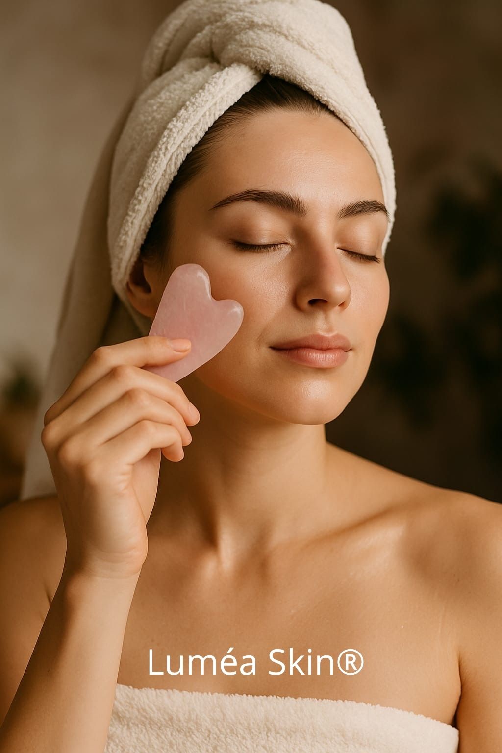 pierre de gua sha Quartz Rose